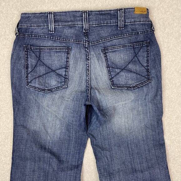 Ariat Women's Trouser 32S Mid Rise Stretch Ella Wide Leg Jean - Picture 7 of 12